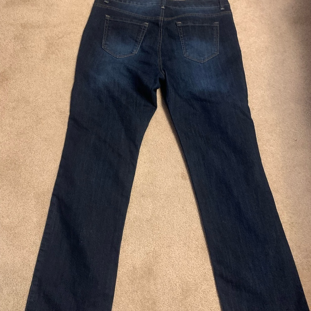 Bandolino Blue Straight Leg Jeans Classic Fit - Picture 4 of 5